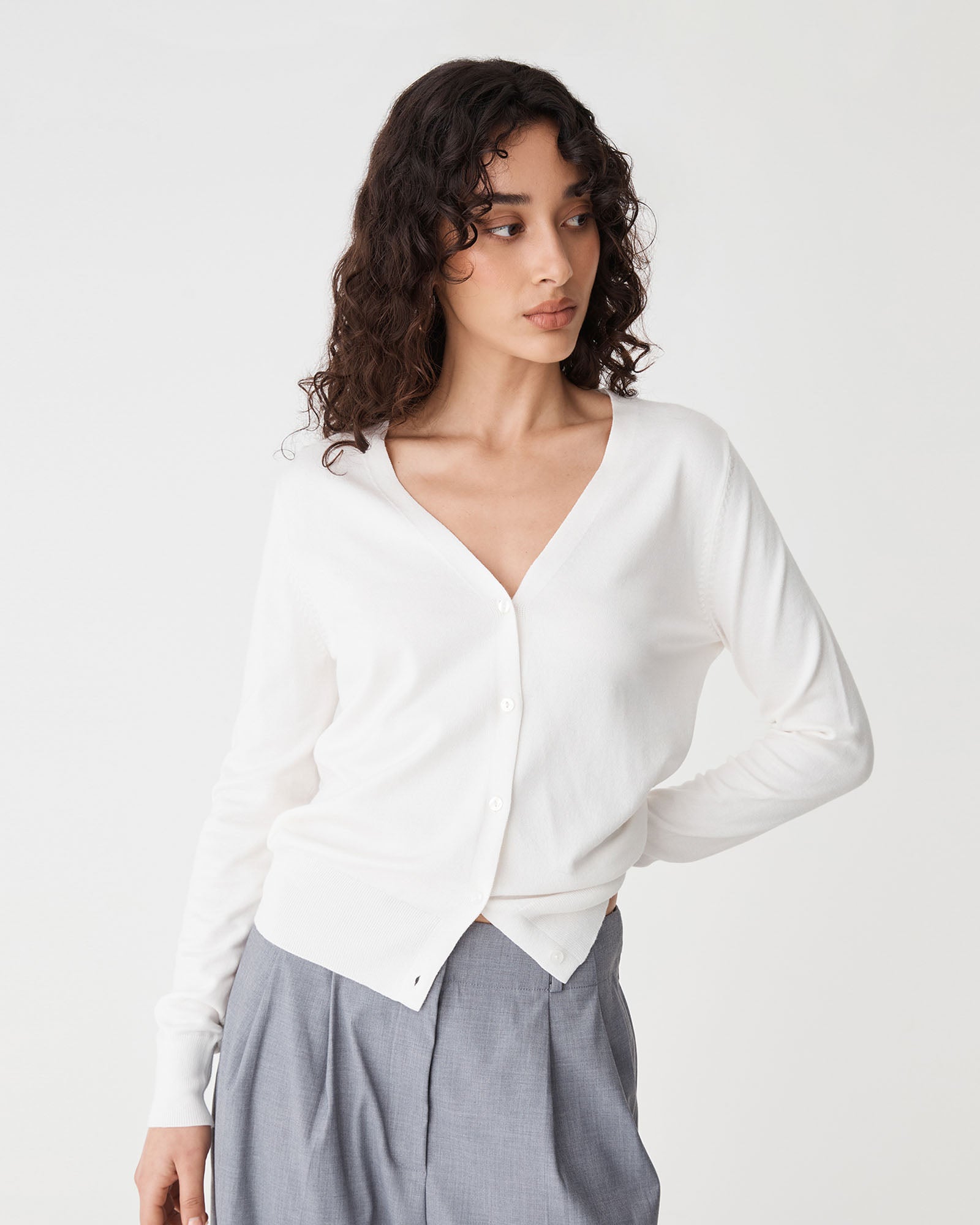 Nicolette V-Neck Knit Cardigan