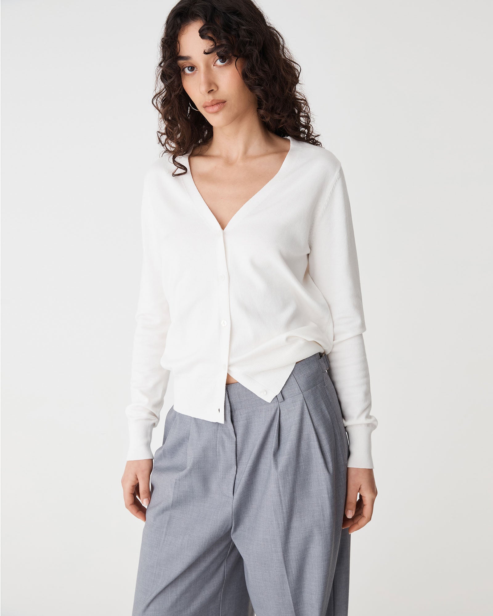 Nicolette V-Neck Knit Cardigan