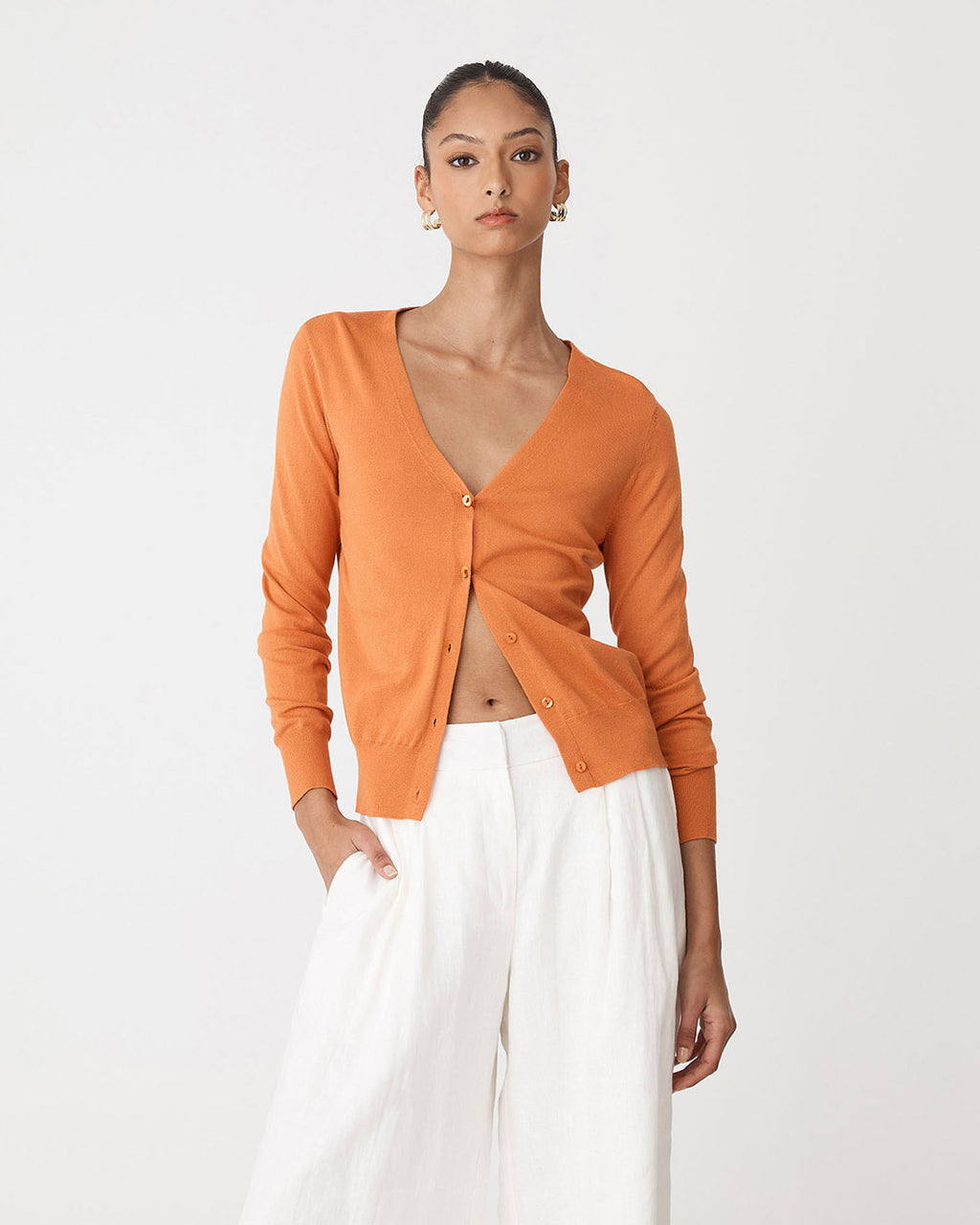 Nicolette V-Neck Knit Cardigan