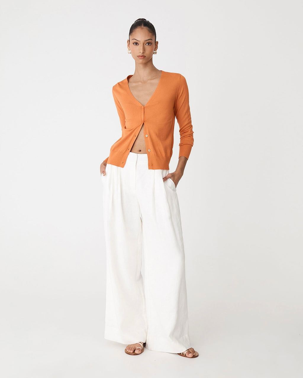 Nicolette V-Neck Knit Cardigan