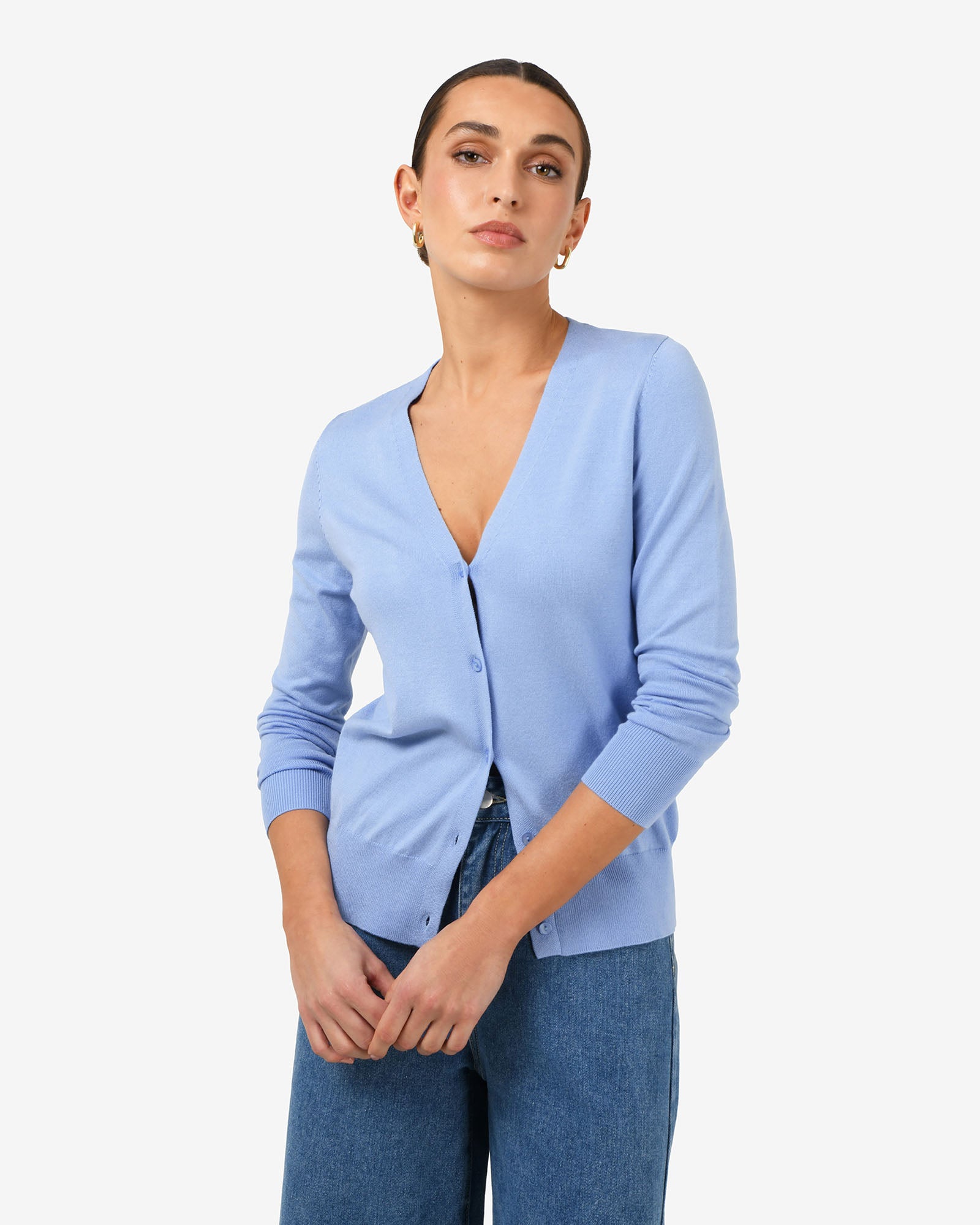 Nicolette V-Neck Knit Cardigan