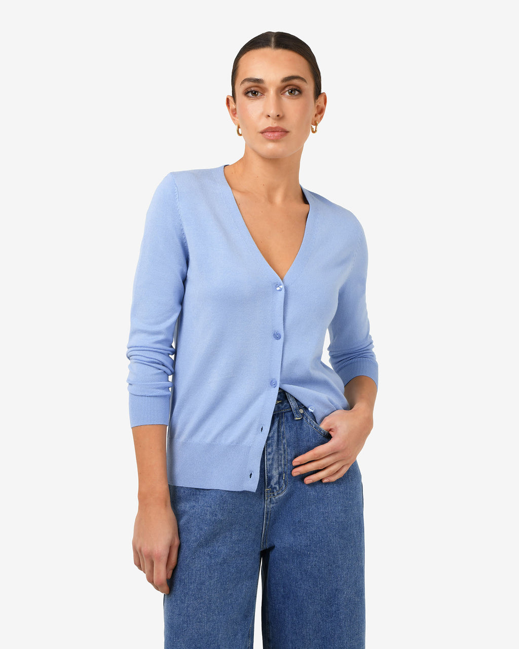 Nicolette V-Neck Knit Cardigan
