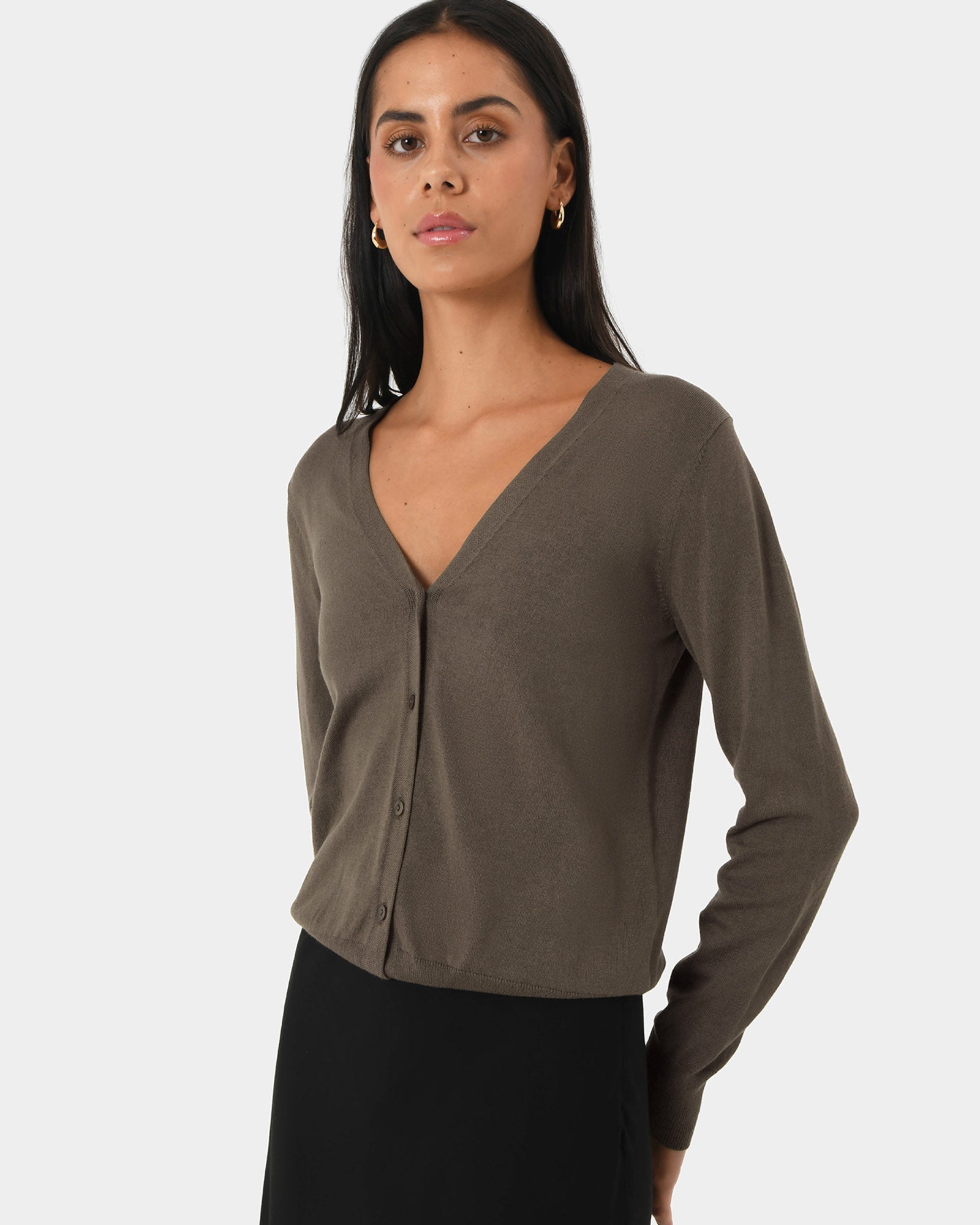 Nicolette V-Neck Knit Cardigan
