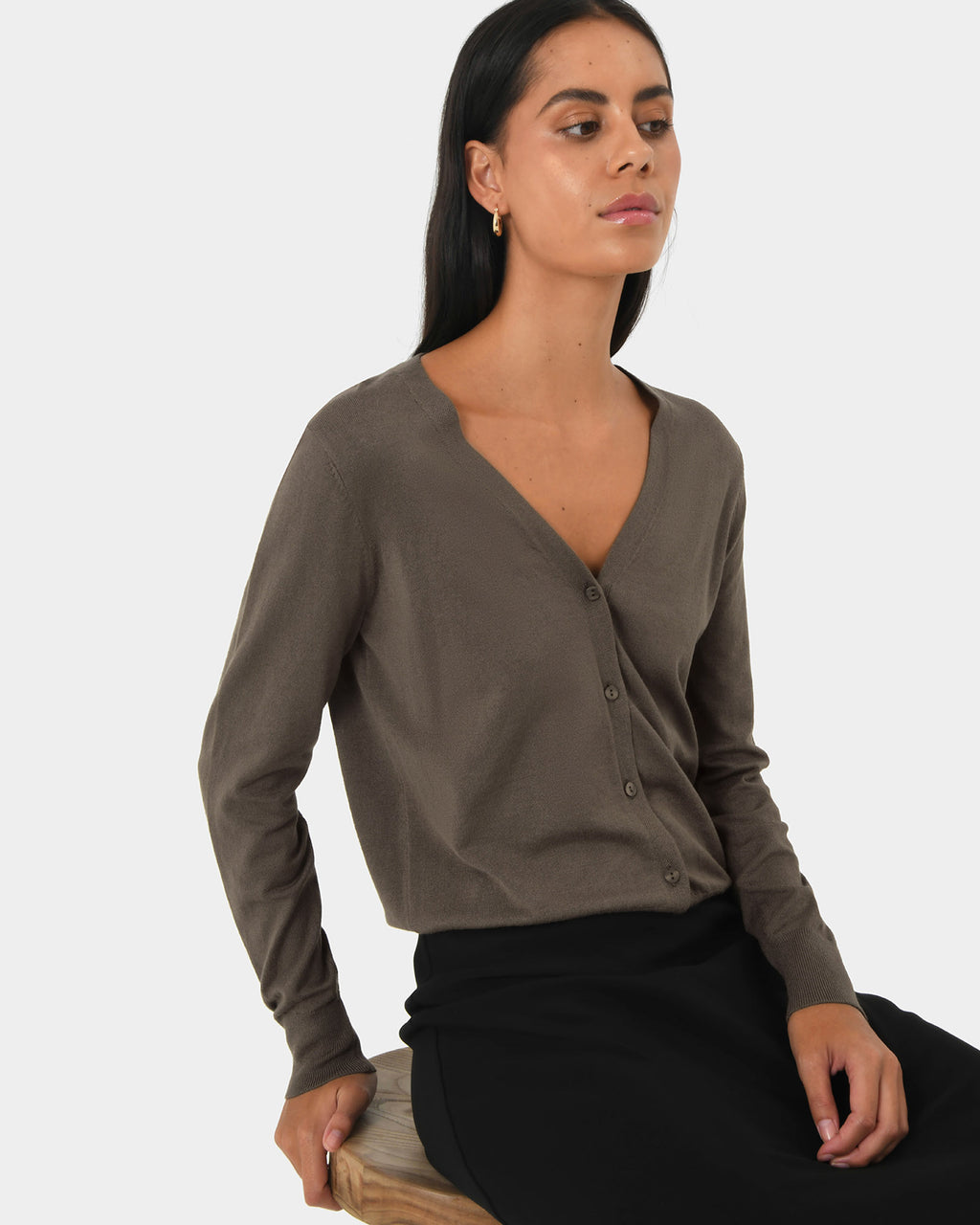 Nicolette V-Neck Knit Cardigan