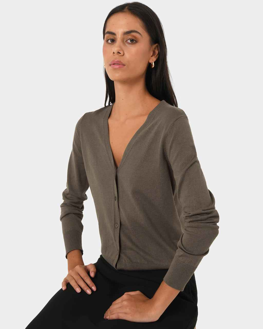 Nicolette V-Neck Knit Cardigan