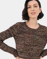 Austin Mixed Yarn Crop Knit