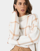 Evia Mock Neck Knit Jumper