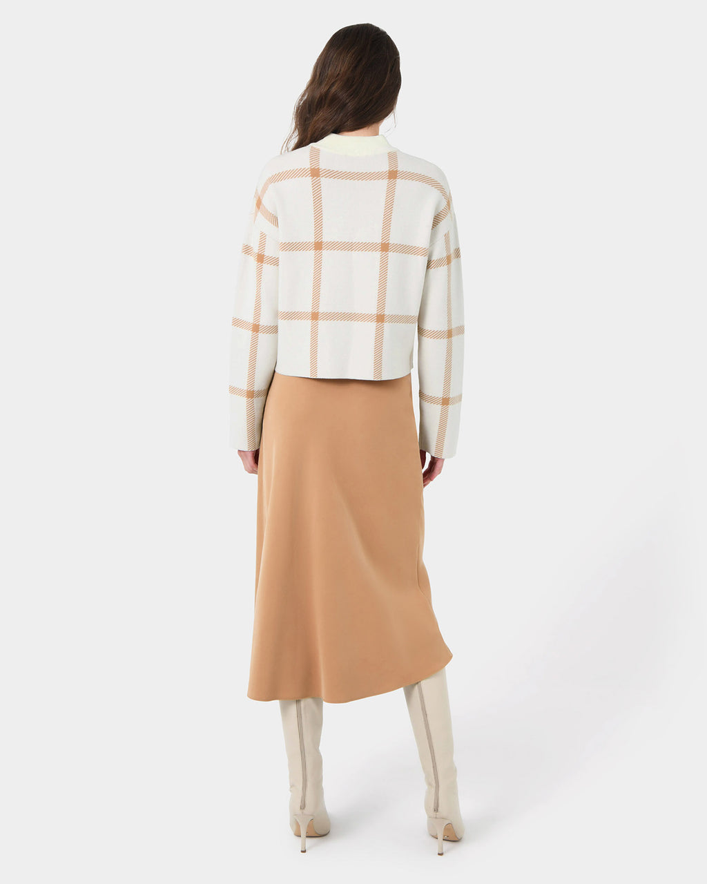 Evia Mock Neck Knit Jumper