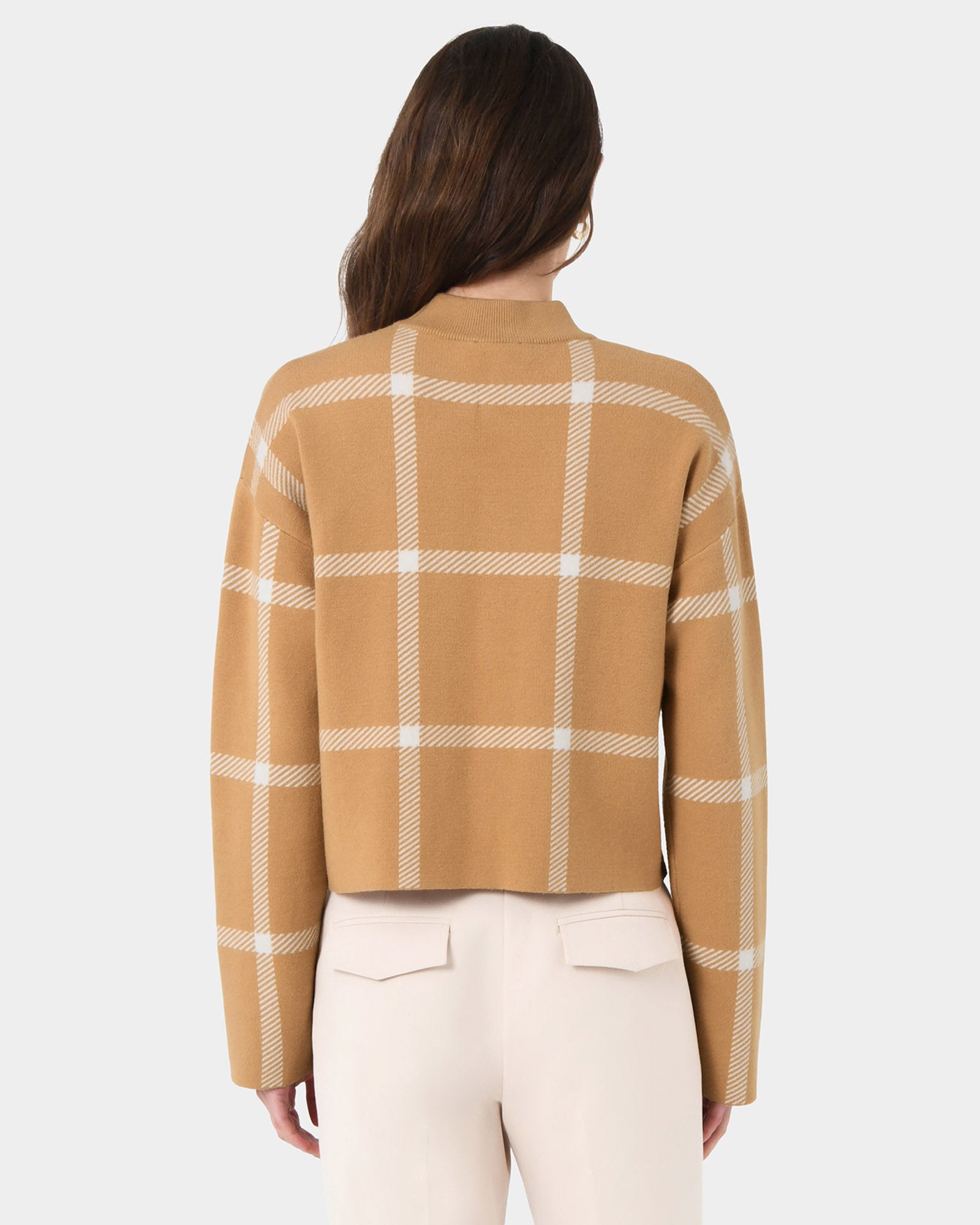 Evia Mock Neck Knit Jumper