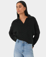 Honesty Cable Crop Jumper
