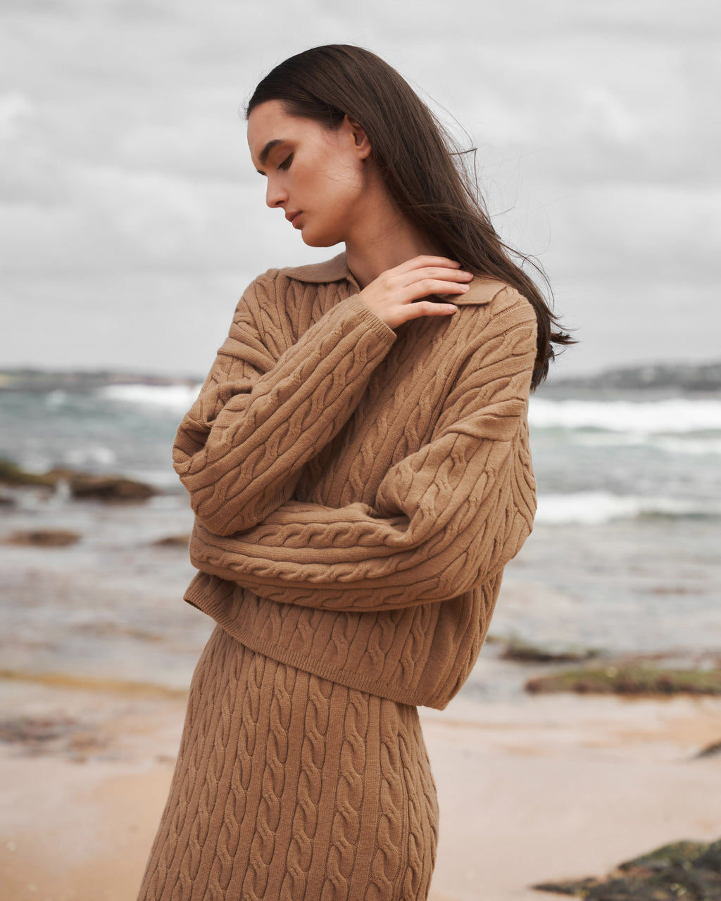 Honesty Cable Crop Jumper