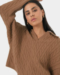 Honesty Cable Crop Jumper