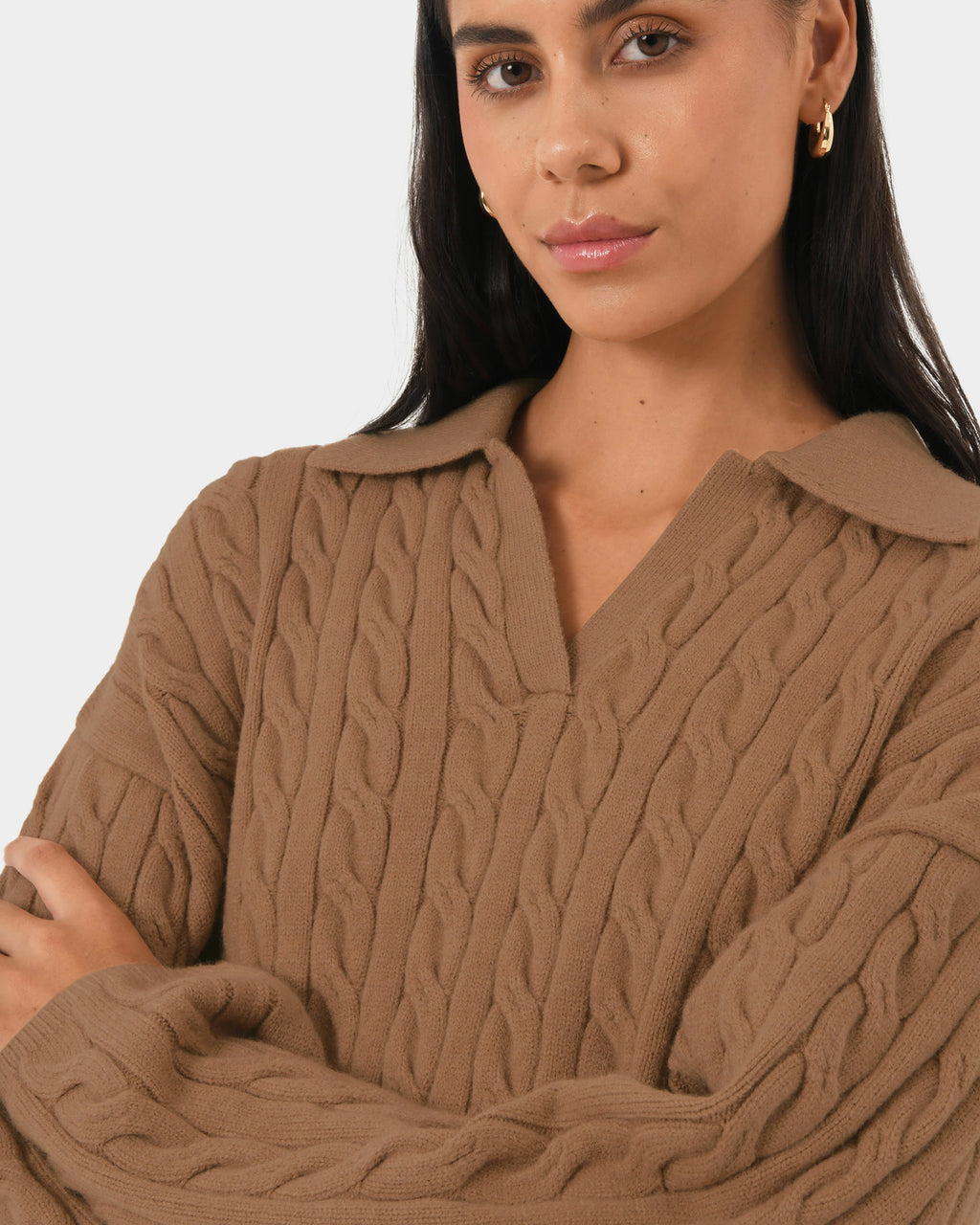 Honesty Cable Crop Jumper
