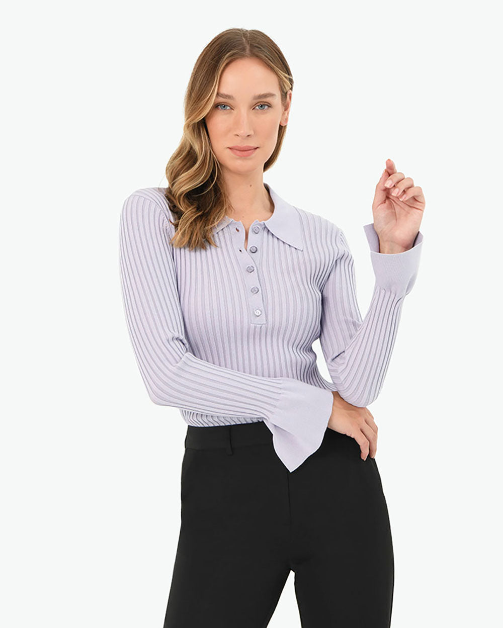 Anika Polo Knit Top