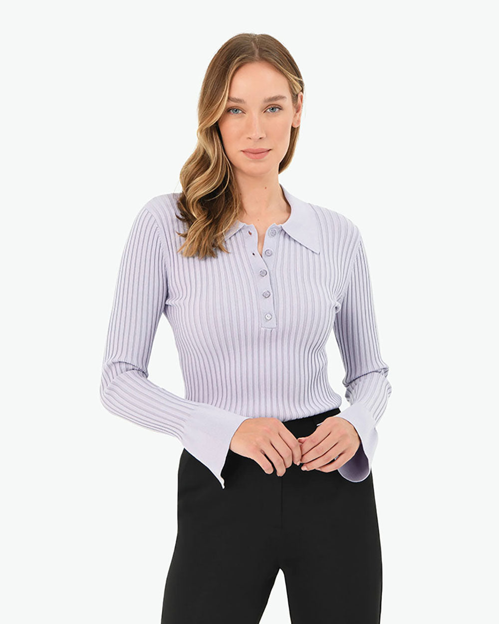 Anika Polo Knit Top