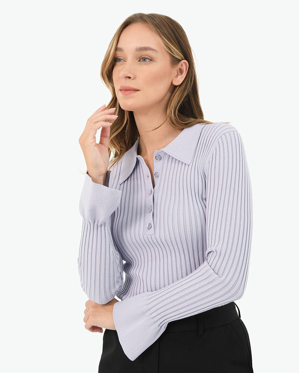 Anika Polo Knit Top