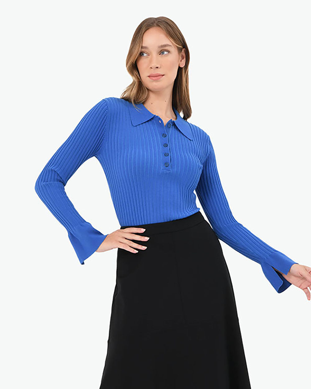 Anika Polo Knit Top