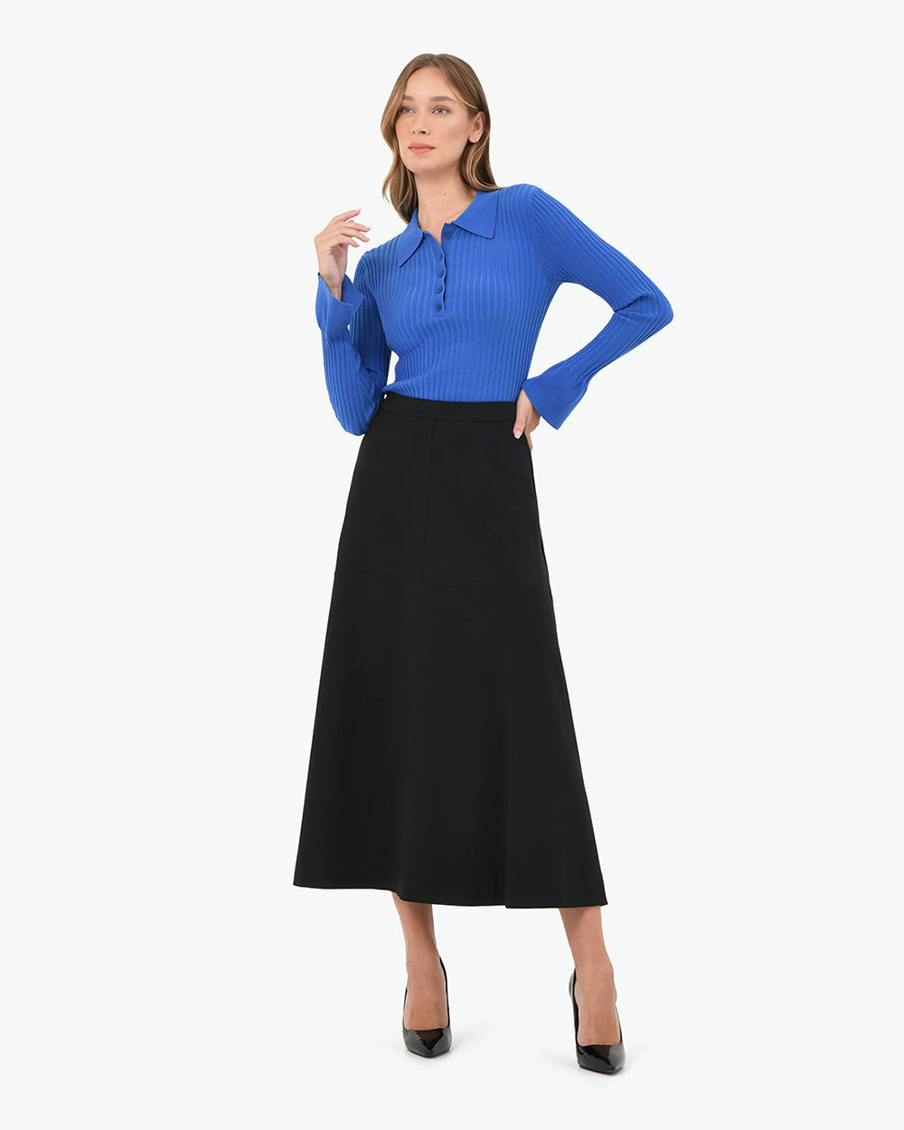 Anika Polo Knit Top