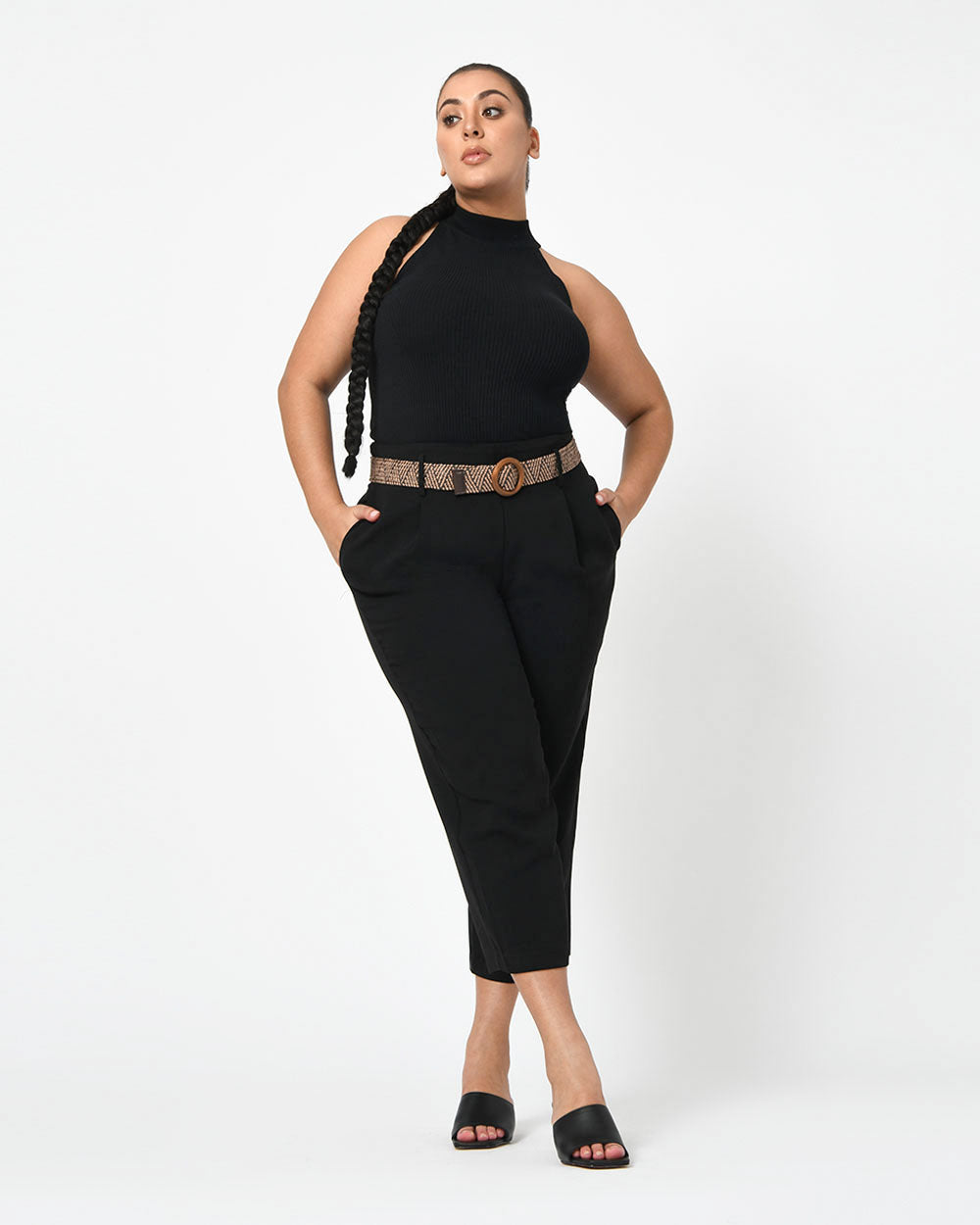 Mollie 2 Belted Cropped Pants