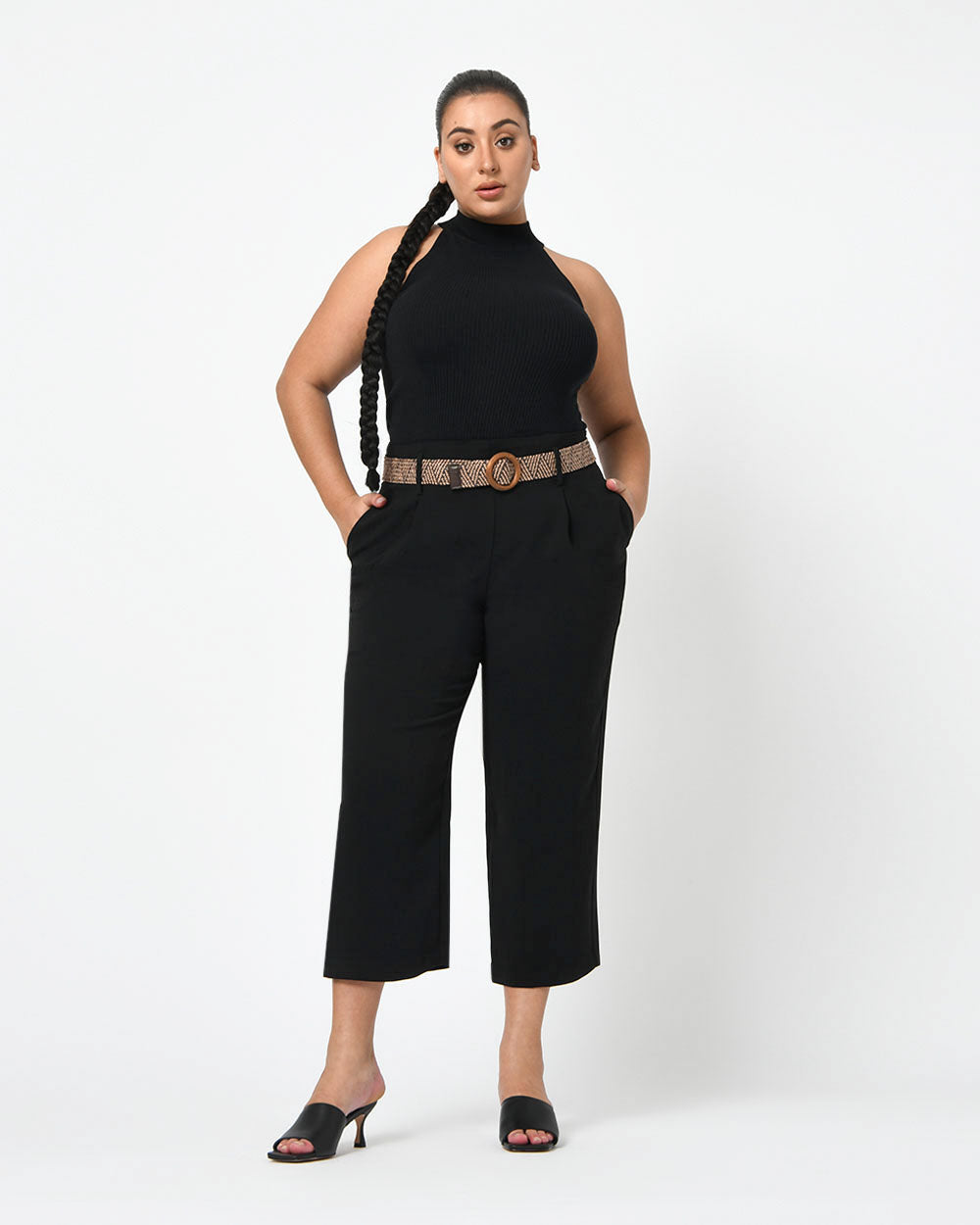 Mollie 2 Belted Cropped Pants