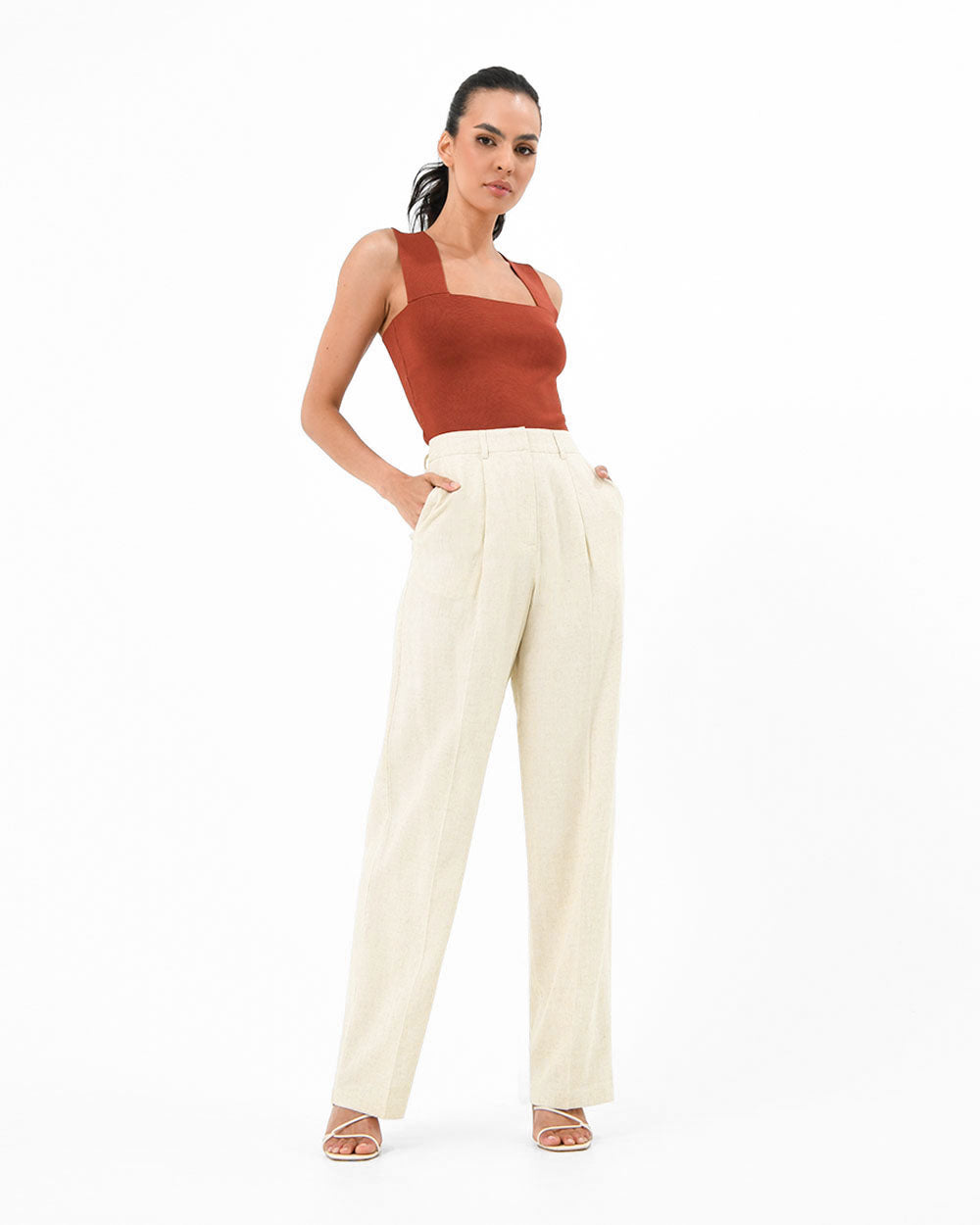 Lilit Linen Chambray Pant