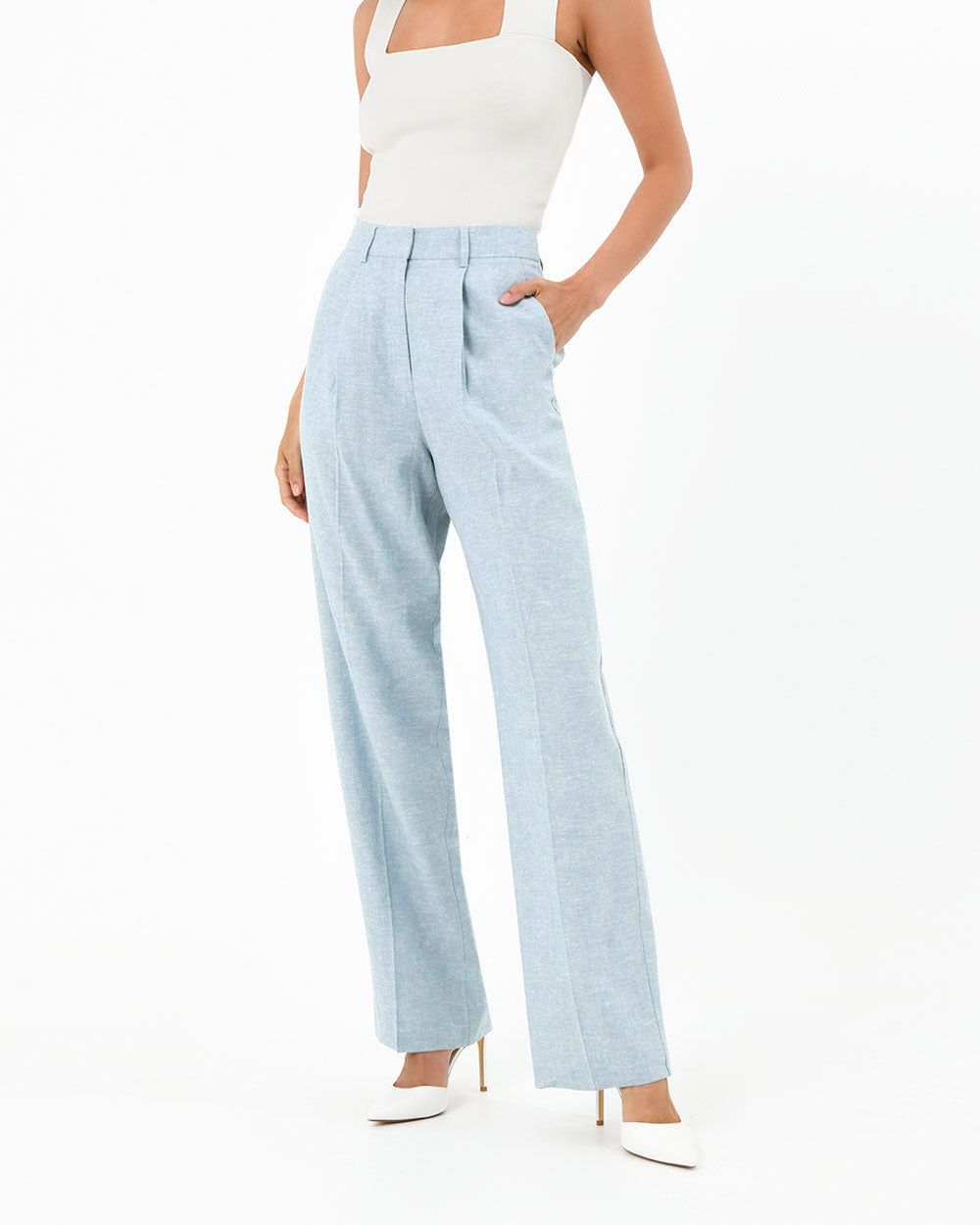Lilit Linen Chambray Pant