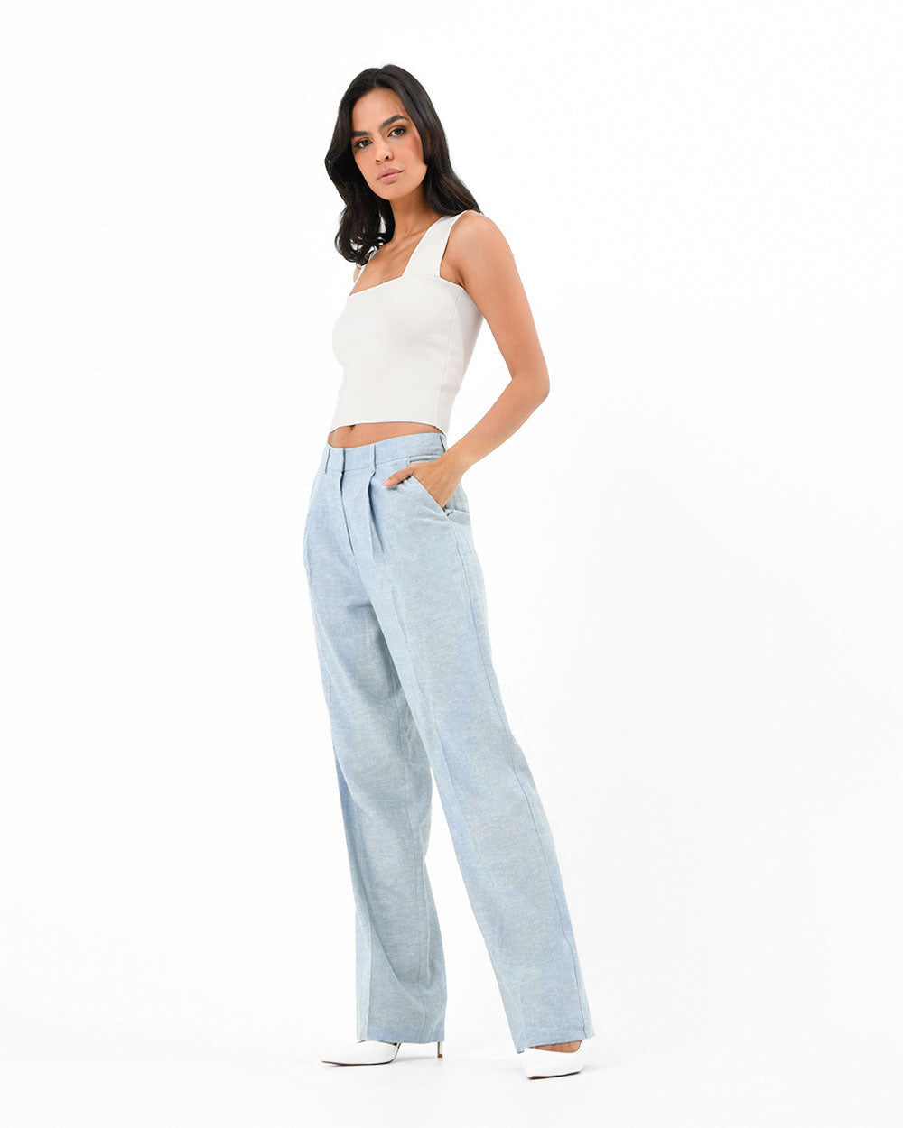 Lilit Linen Chambray Pant