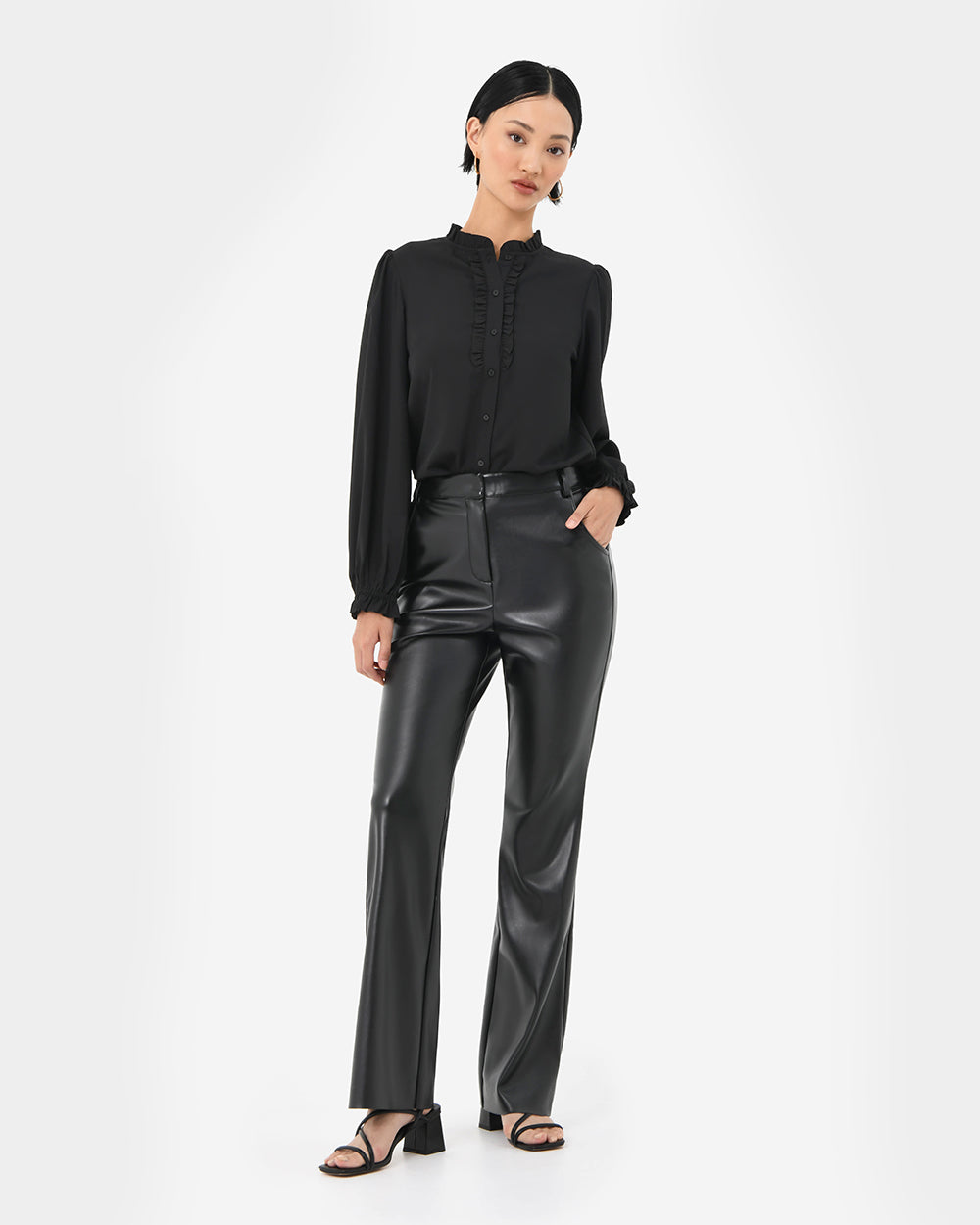 Racquel Faux Leather Pants