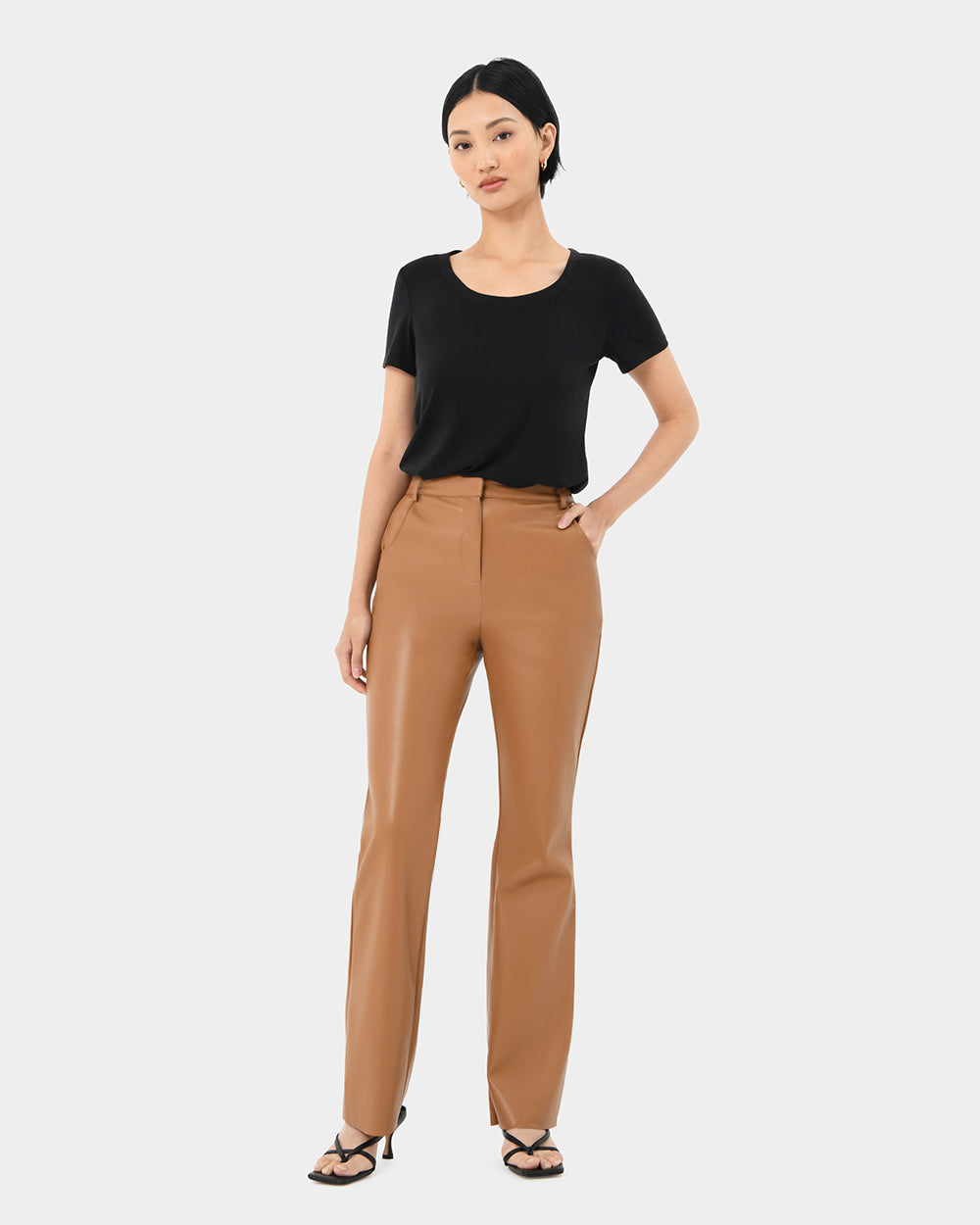 Racquel Faux Leather Pants