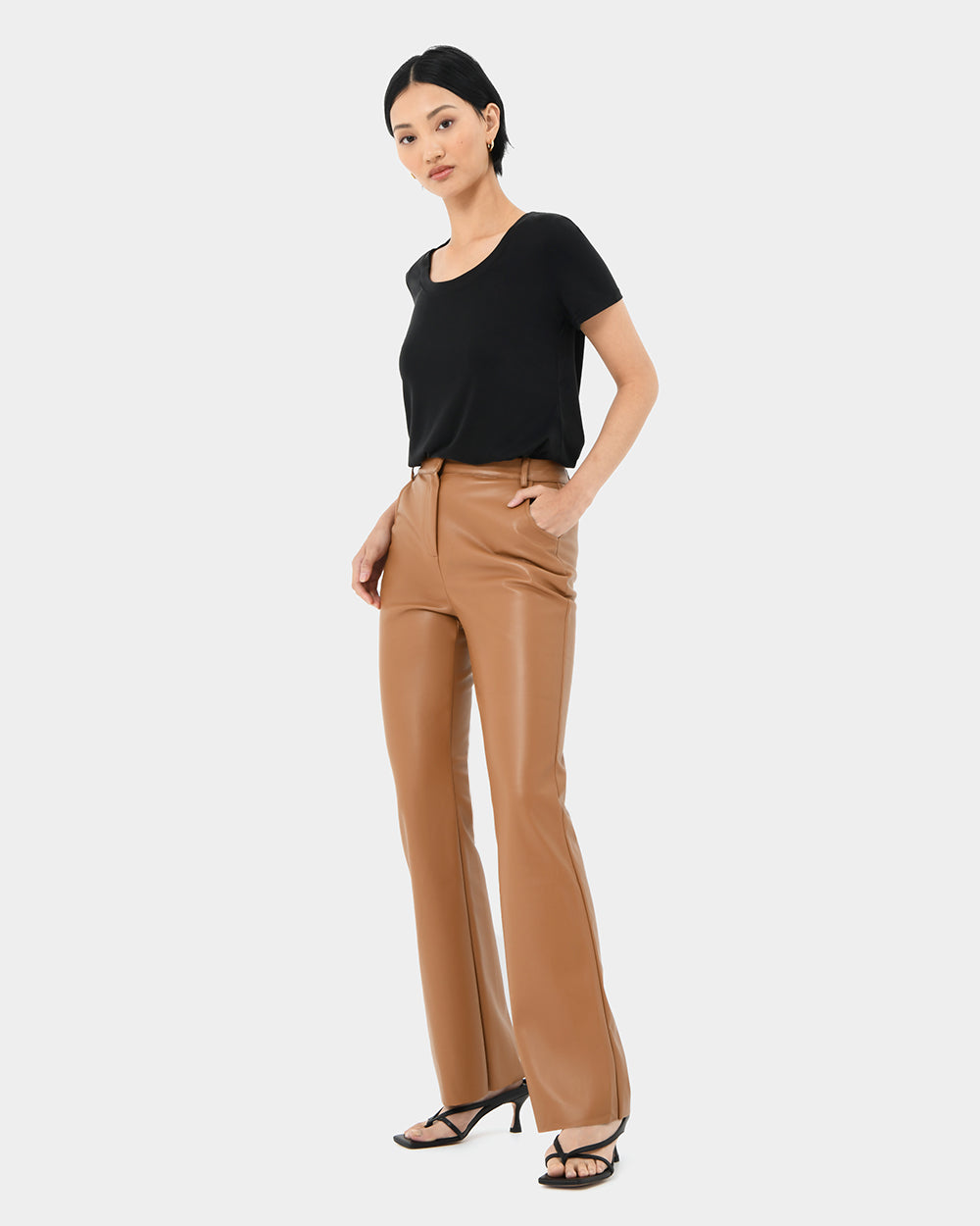 Racquel Faux Leather Pants