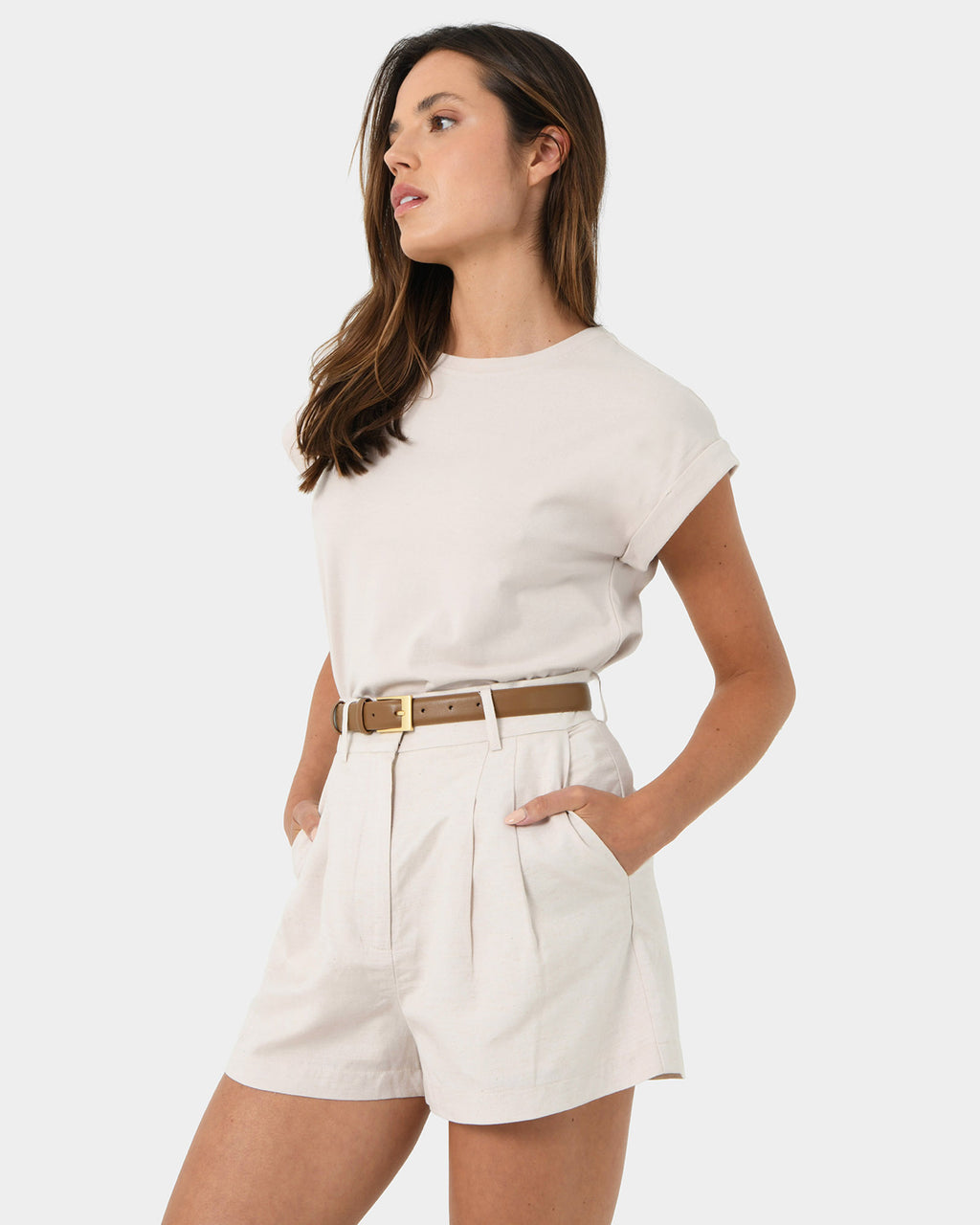 Annie Linen Blended Shorts