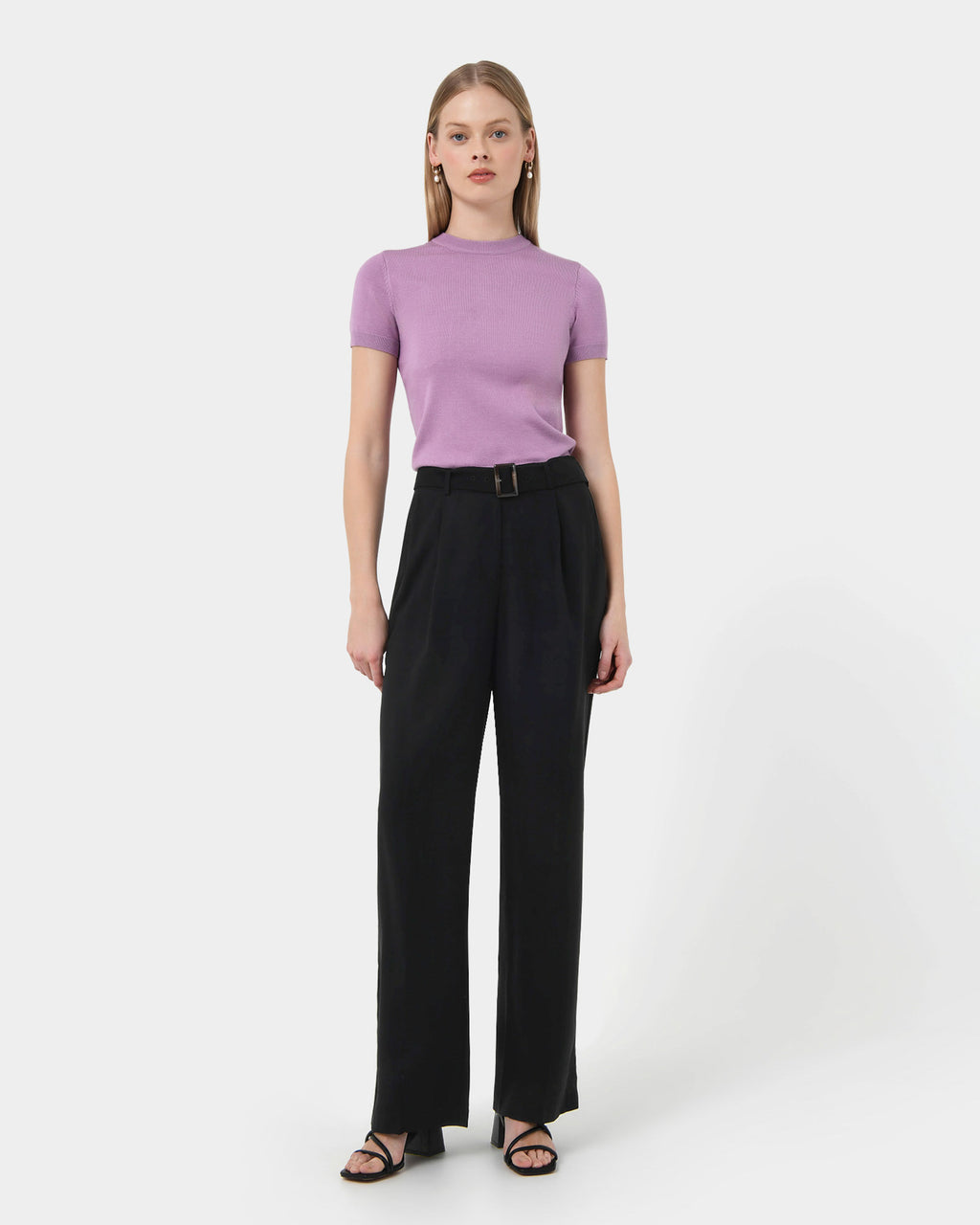 Anali Belted Wide Leg Trousers