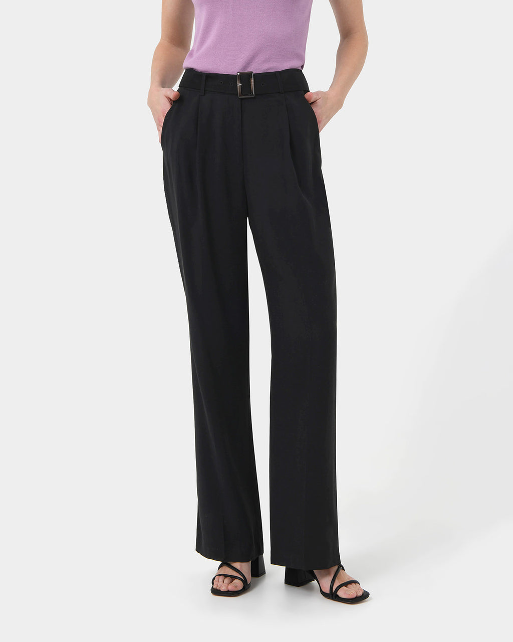 Anali Belted Wide Leg Trousers