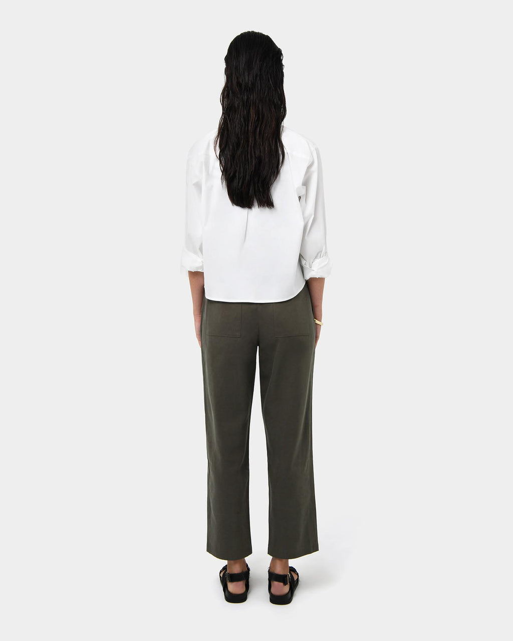 Mazzy Cotton Belted Trousers