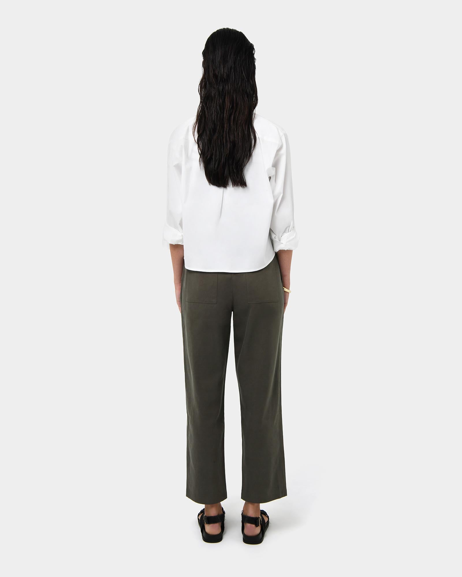 Mazzy Cotton Belted Trousers