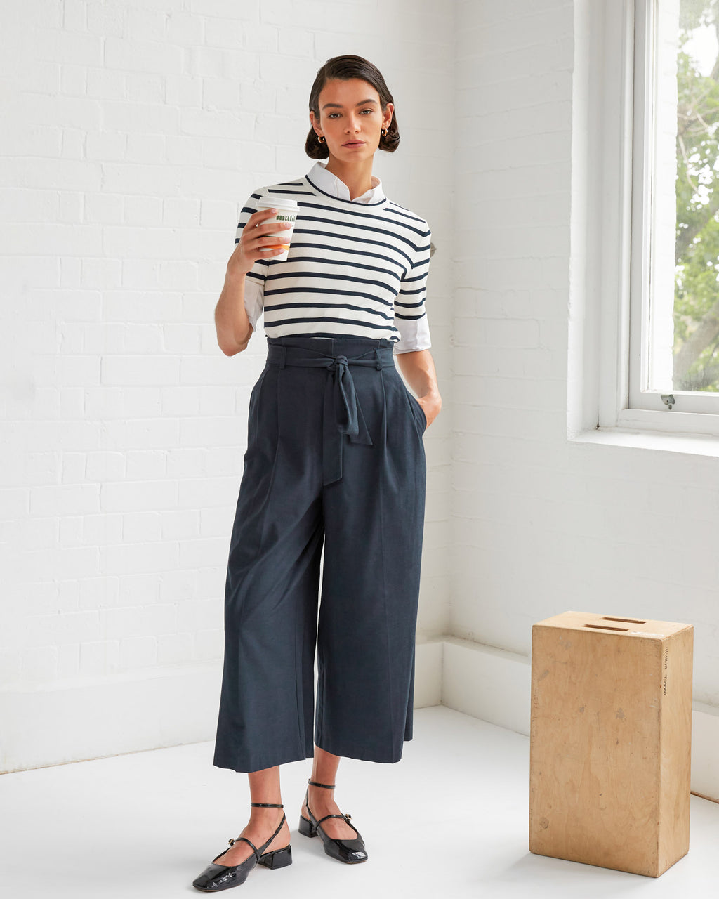 Novah Paper Bag Waist Culotte