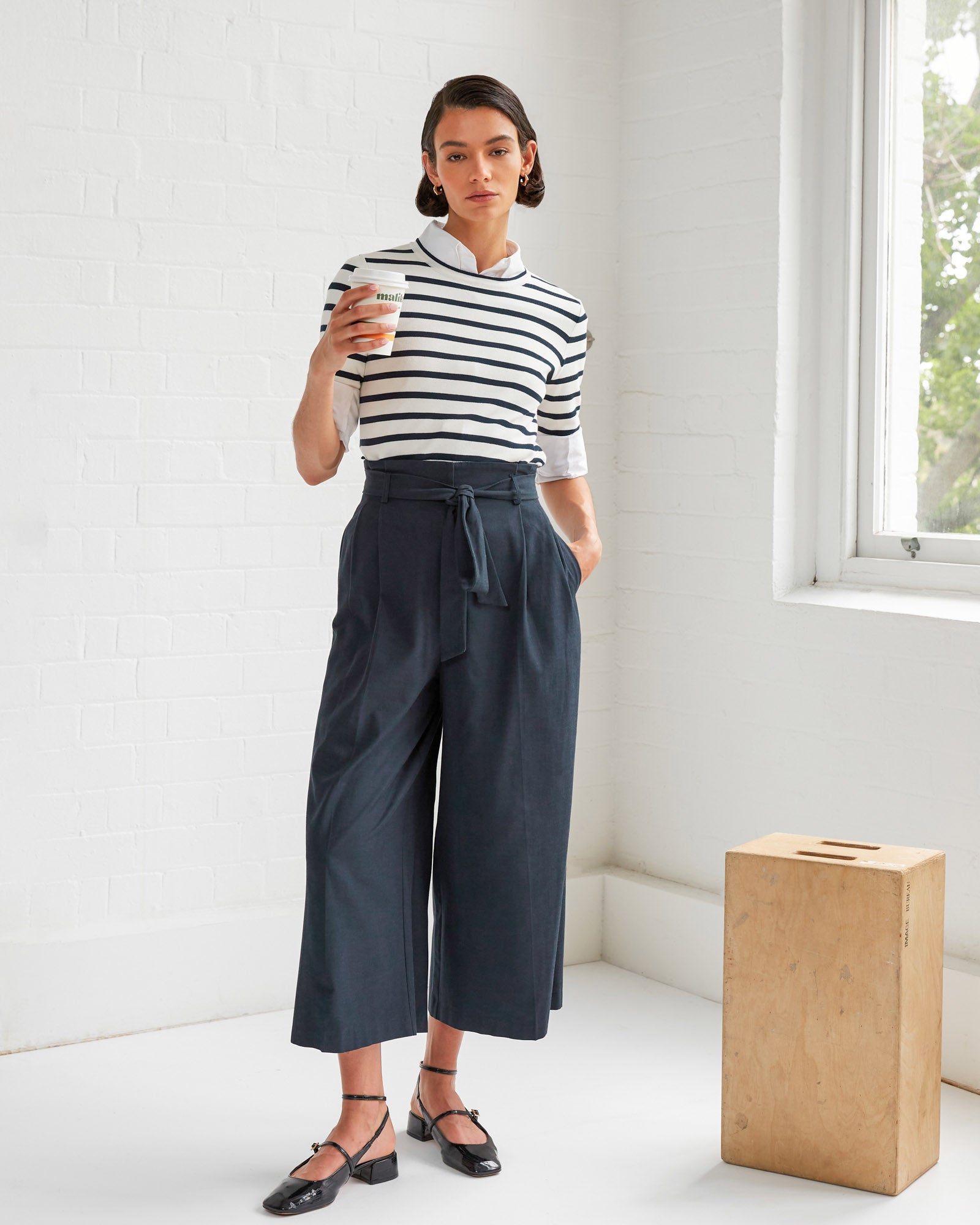 Novah Paper Bag Waist Culotte