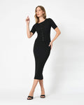 Alessia Rib-Knit Midi Skirt