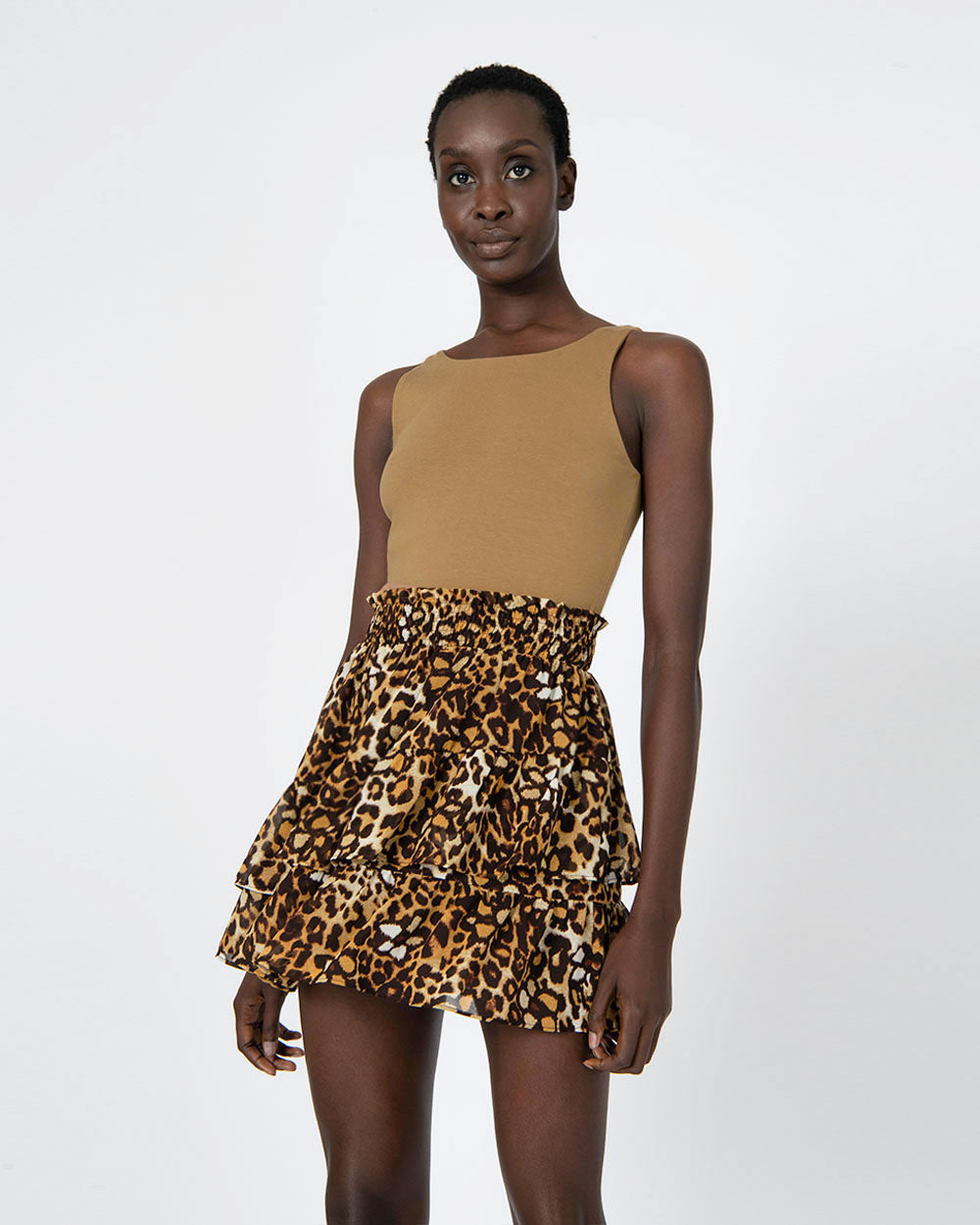 Janice Tiered Smock Skirt