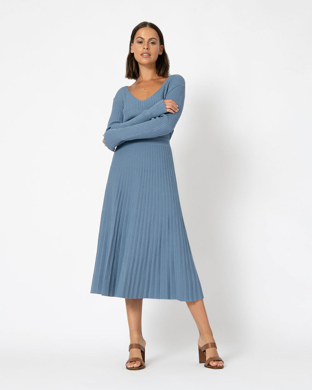 Analisa Pleated Knit Skirt
