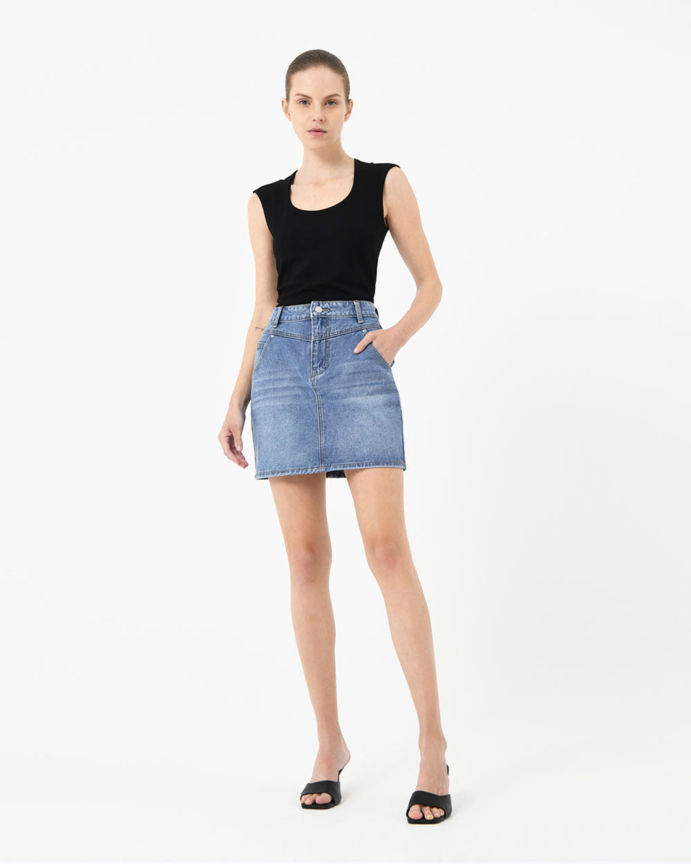 Thessy Denim Mini Skirt