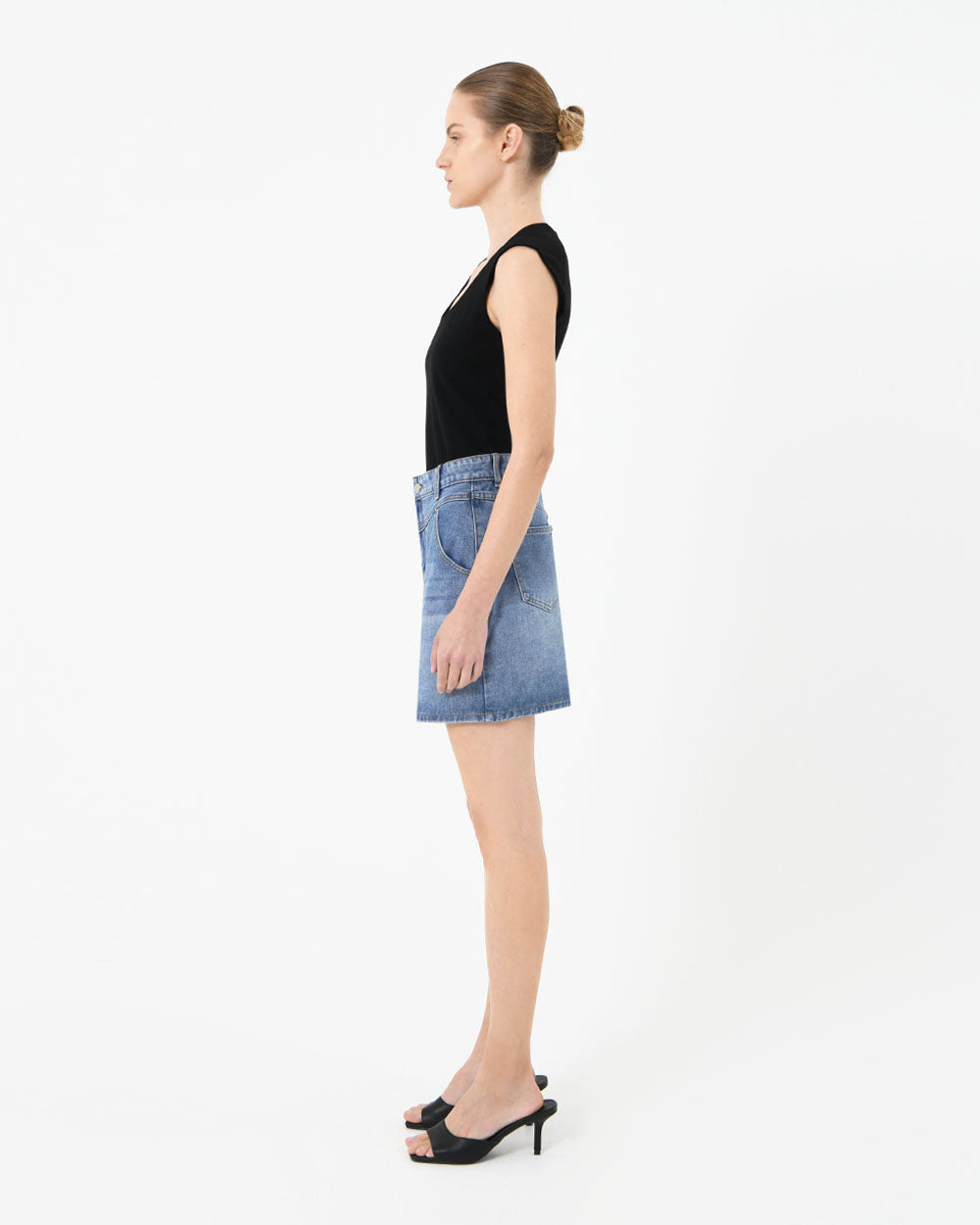 Thessy Denim Mini Skirt