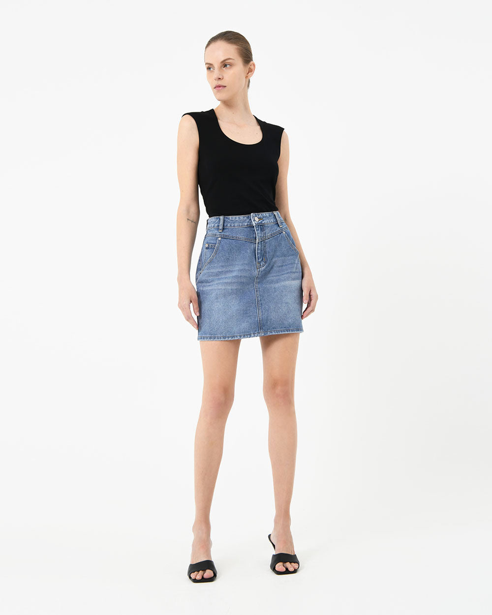 Thessy Denim Mini Skirt