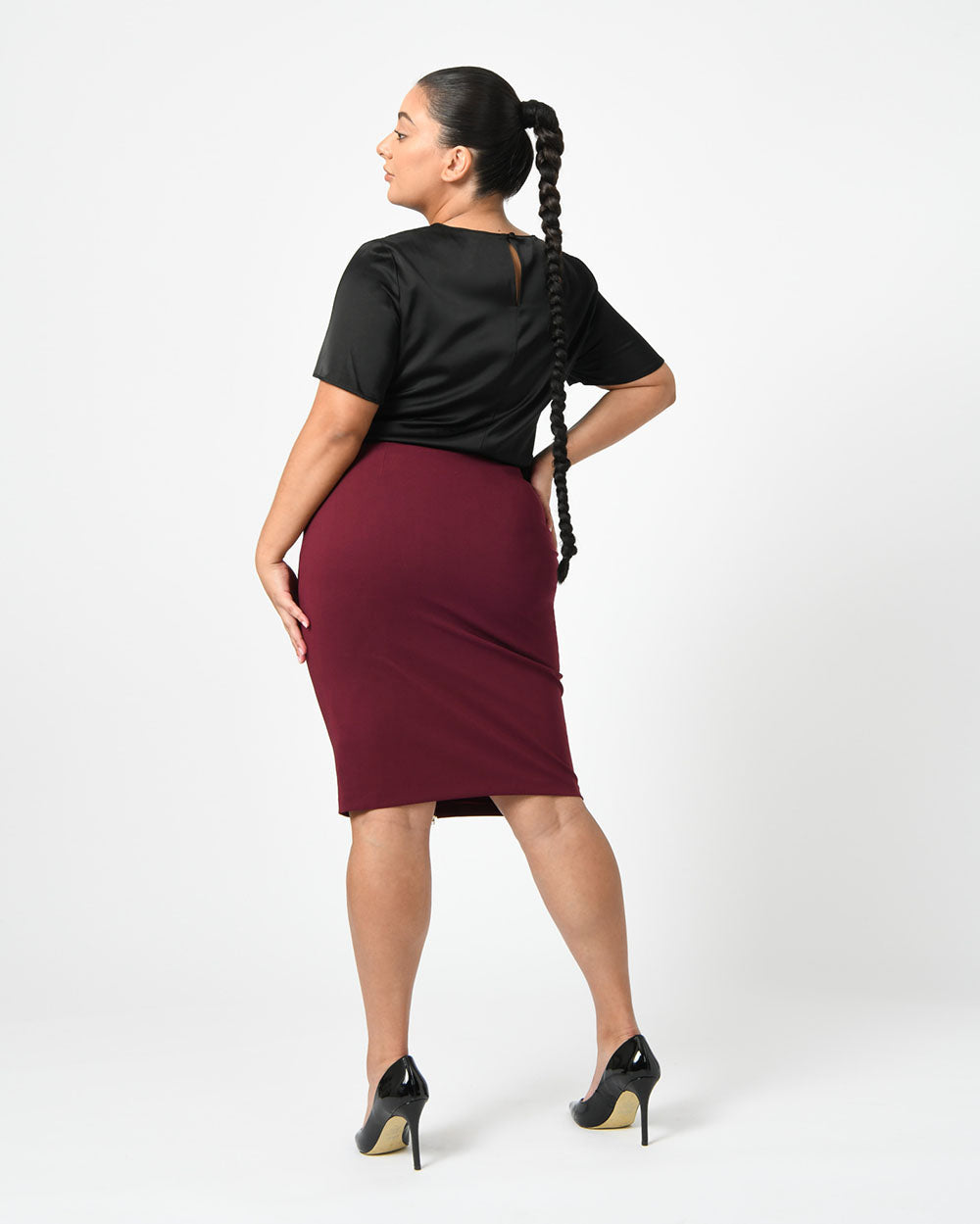 Eryn Front Zip Pencil Skirt