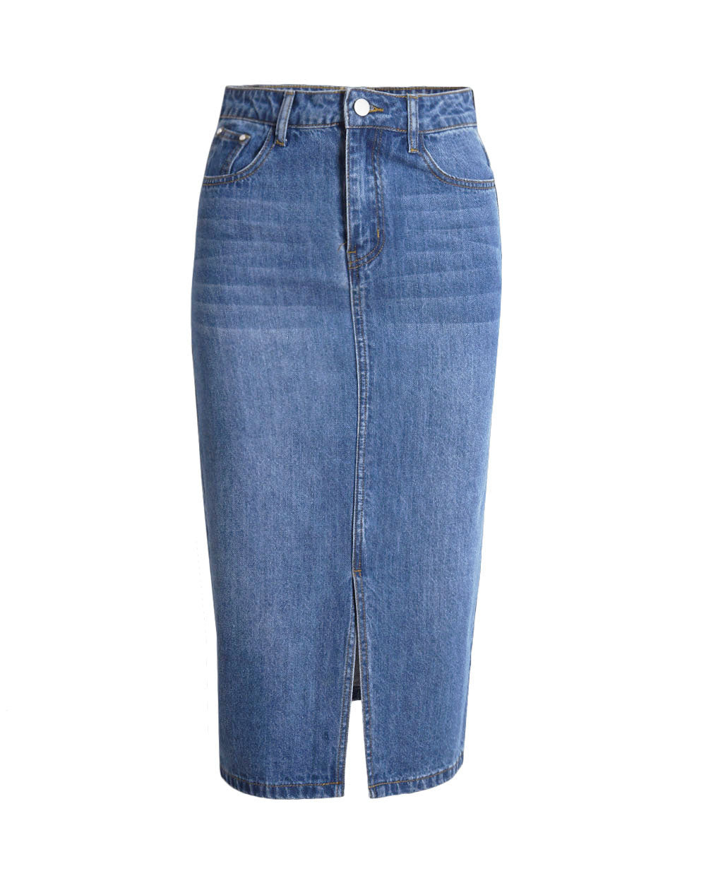 Brynn Slit Denim Skirt