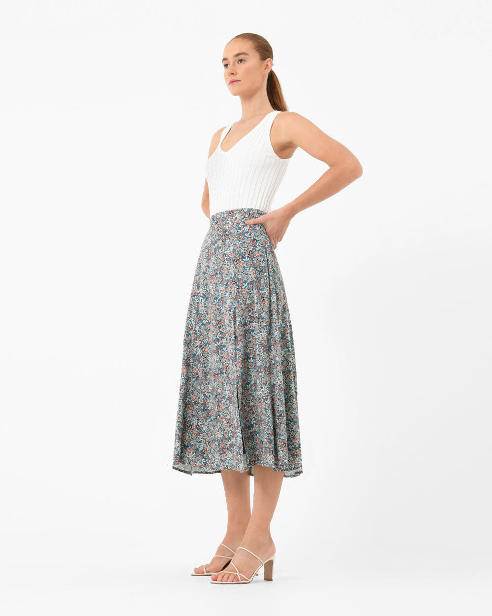 Cielo Printed Midi Skirt