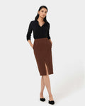 Orlanda Front Slit Skirt