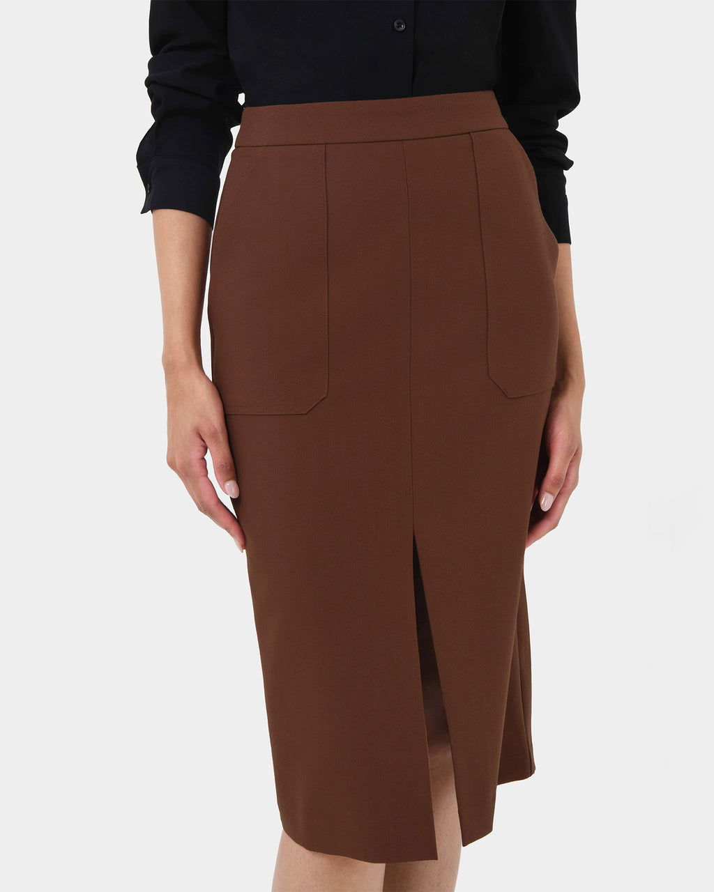 Orlanda Front Slit Skirt