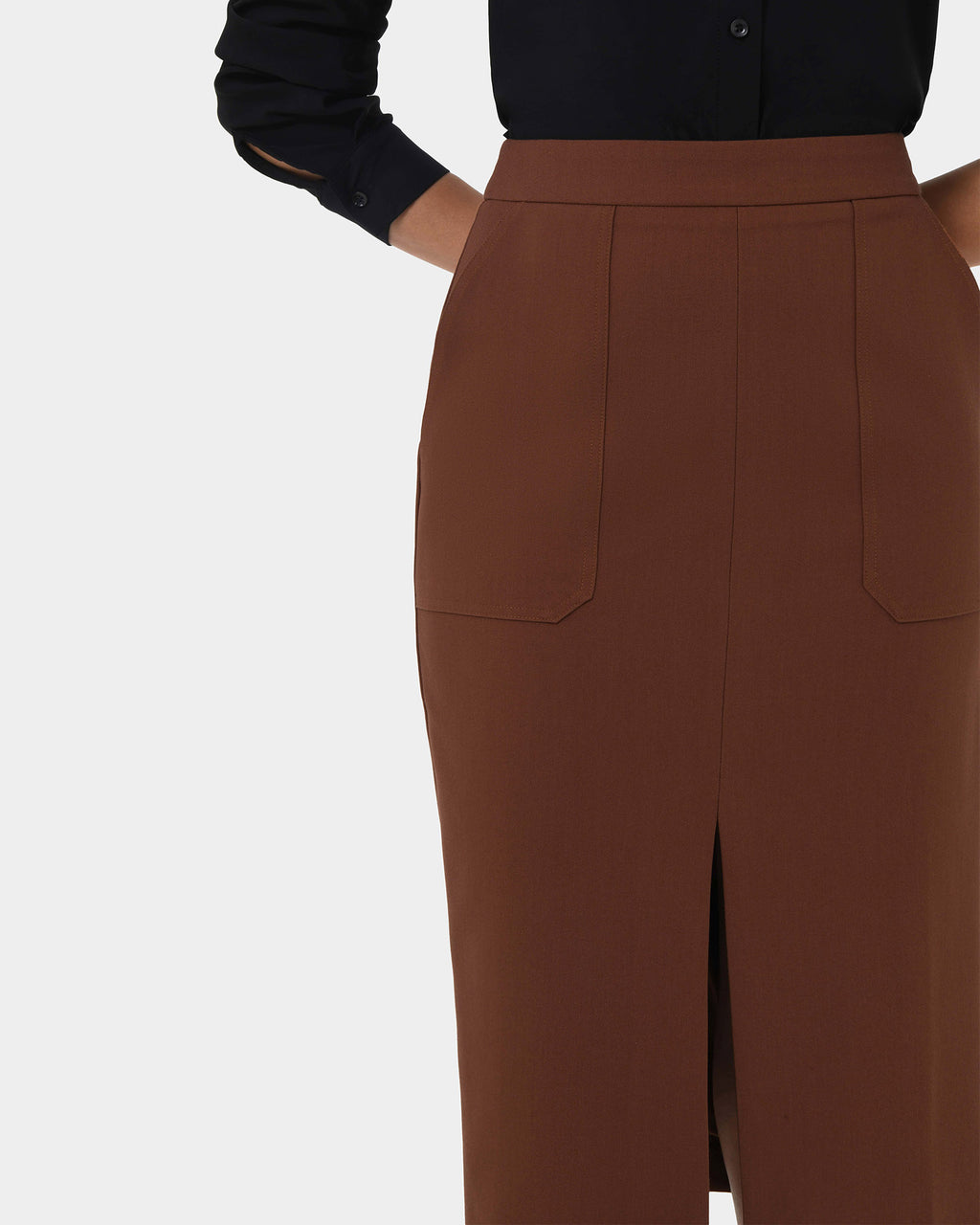 Orlanda Front Slit Skirt