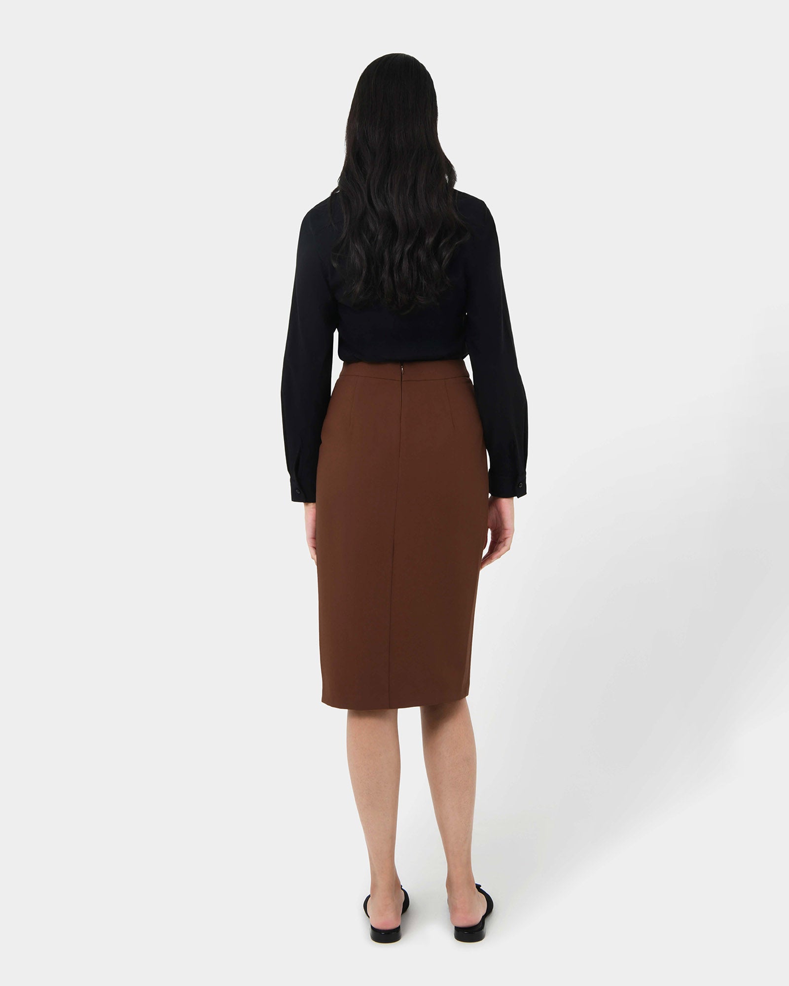 Orlanda Front Slit Skirt